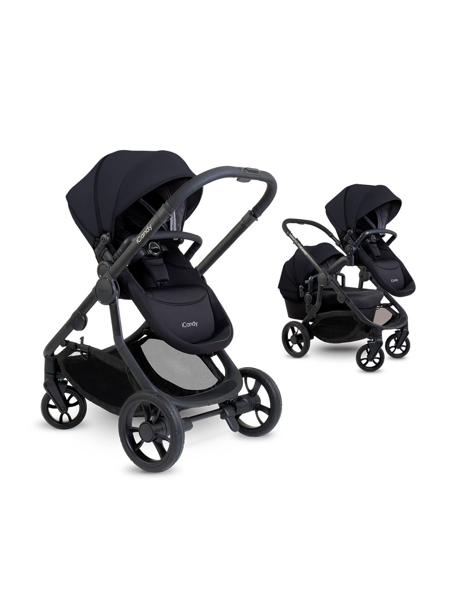 Orange 4 Pram - Black
