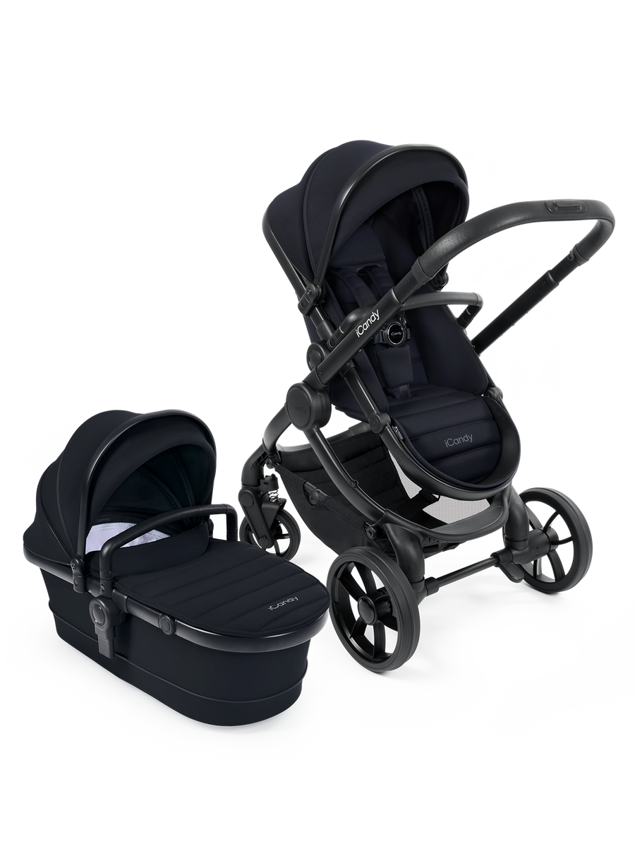 Peach 7 Pram - Black