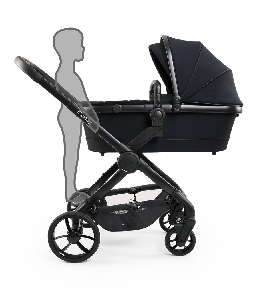 Peach 7 Pram - Black