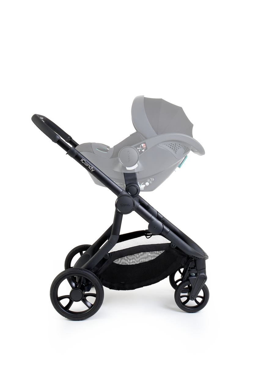 Orange 4 Pram - Black