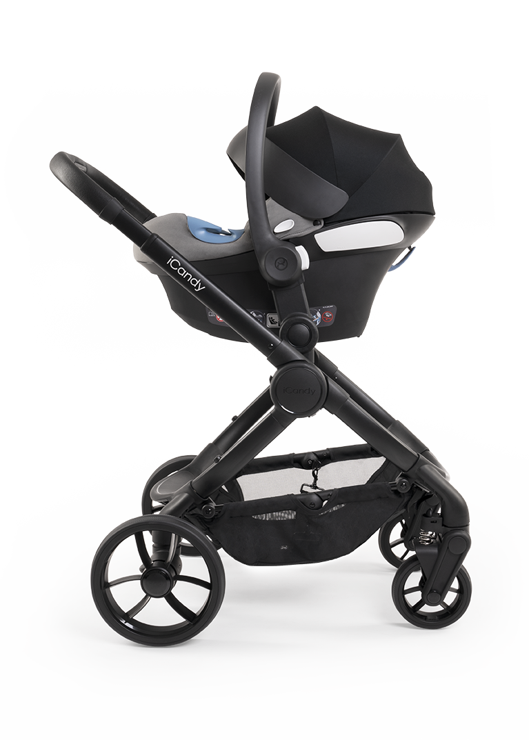 Peach 7 Pram - Black