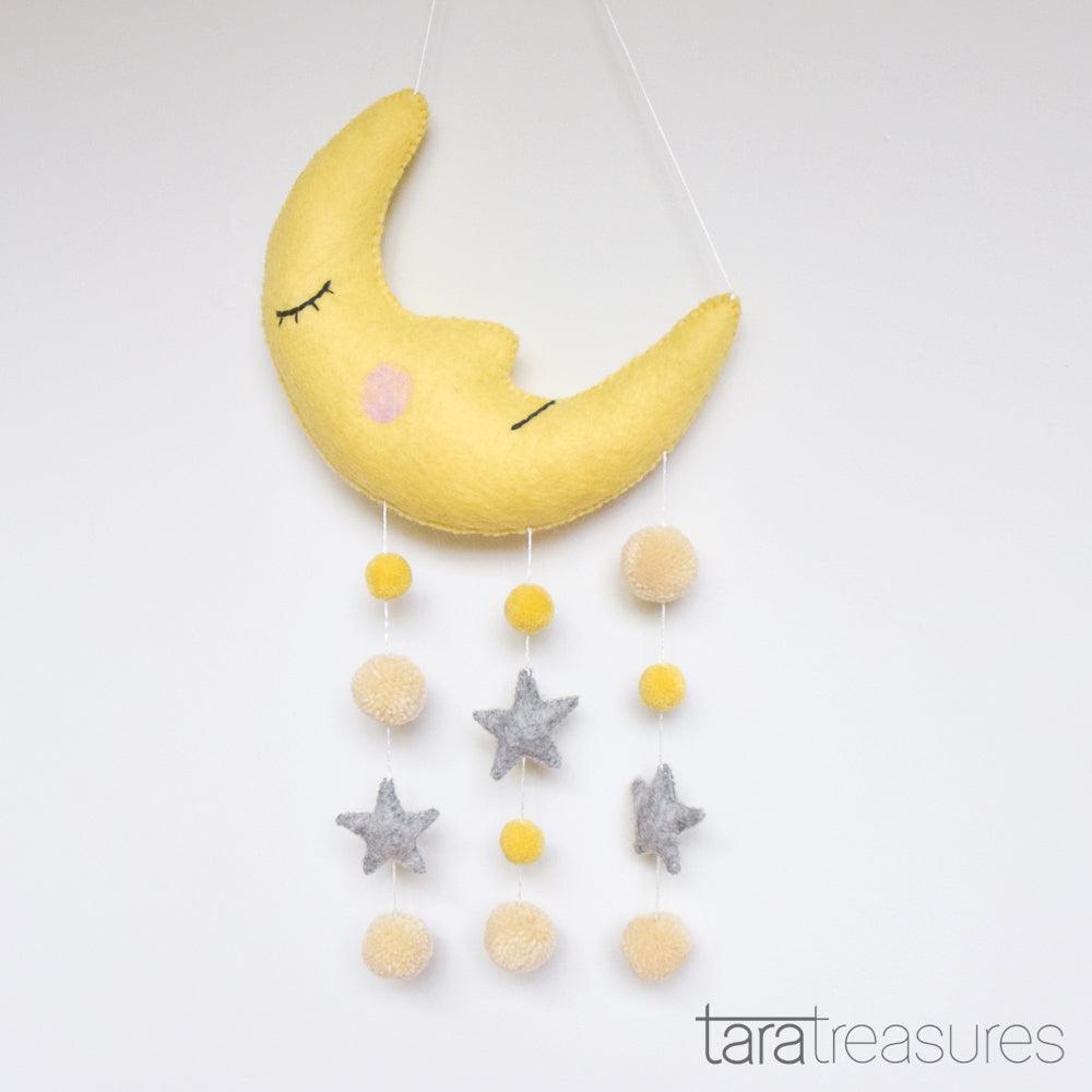 Baby Cot Mobile -Sleeping Moon