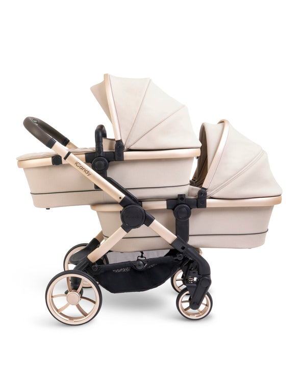 Peach 7 2nd Carrycot Fabric - Biscotti