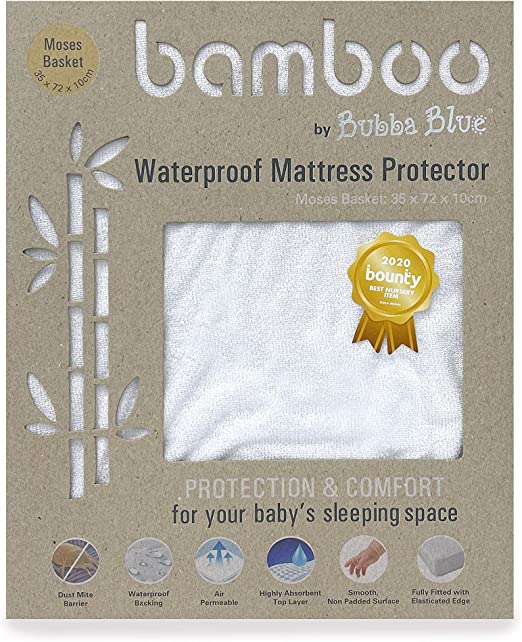 Bamboo Moses Basket Mattress Protector