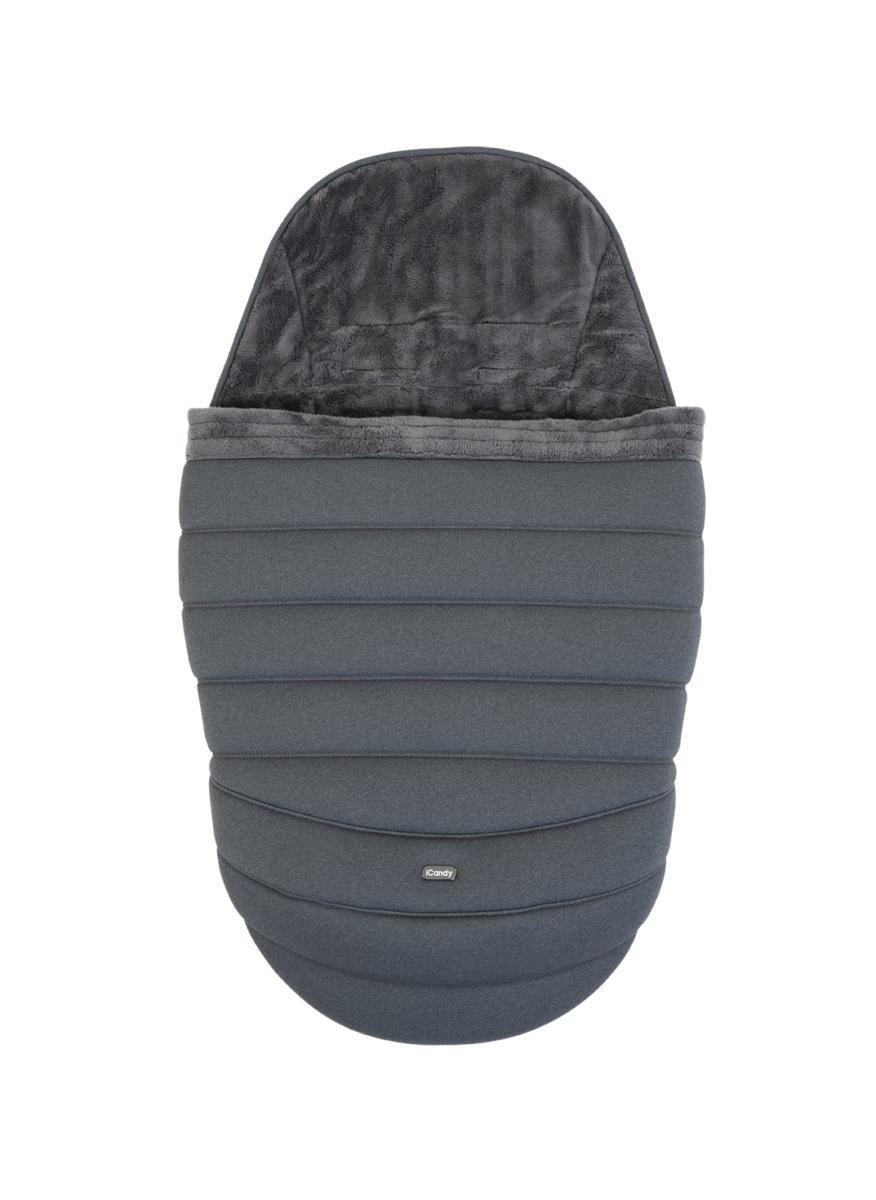 Peach 7 Footmuff - Dark Grey