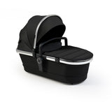 Peach Carrycot  Fabric - Black Twill