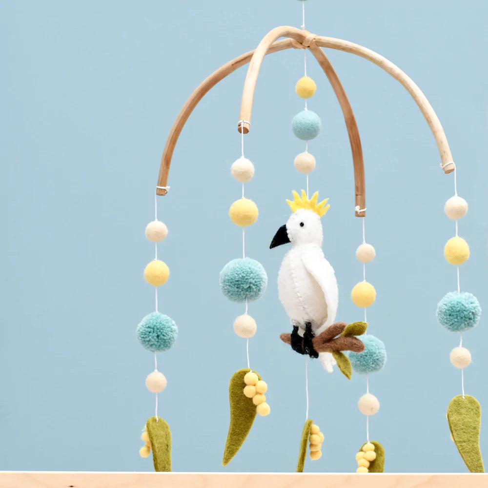 Baby Cot Mobile - Cockatoo Australiana